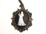 Disney Princess Cameo Necklace Victorian Ariel Cinderella Snow White Aurora All 4 Princesses