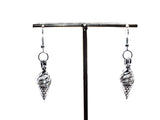 Ice Cream Cone Earrings White Pearls Charm Locket Silver Jewelry AOS