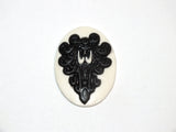Spooky Wallpaper Haunted Mansion Victorian Black Ivory Cameo Necklace Or Bracelet Or Brooch