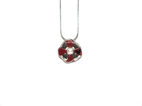 Life Preserver Pearl Cage With Hidden Mickey Necklace Locket Nautical Charm Lifeguard Pendant (Copy)
