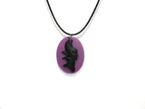 Maleficent Purple Cameo Halloween Jewelry - Maleficent Costume Jewelry Making Supplies For Cosplay