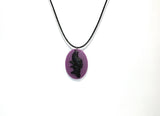 Maleficent Purple Cameo Halloween Jewelry - Maleficent Costume Jewelry Making Supplies For Cosplay