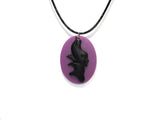 Maleficent Purple Cameo Halloween Jewelry - Maleficent Costume Jewelry Making Supplies For Cosplay