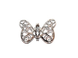 Butterfly Pick A Pearl Cage Necklace Monarch Butterfly Heart Wings Silver Locket Charm Holds 1 Pearls Tigerlily
