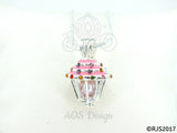 Pink Cupcake Pearl Cage Pick A Pearl Cage Necklace Crystal Accents Silver Plated Locket Charm Cupcake