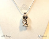 Pick A Pearl Cage Dancing Penguin Crystals Silver Locket Mary Poppins Costume Epcot