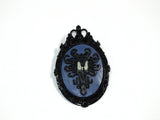 Creepy Wallpaper Victorian Cameo Brooch Pin Jewelry Haunted Mansion Resin Handmade For Halloween Costume