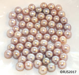 Pick A Pearl Oyster Freshwater Cultured Loose Pearl Round Purple Lavender for Pearl Cages, Charms, Necklaces