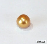 Pick A Pearl Oyster Freshwater Cultured Loose Pearl Round Gold for Pearl Cages, Charms, Necklaces