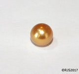 Pick A Pearl Oyster Freshwater Cultured Loose Pearl Round Gold for Pearl Cages, Charms, Necklaces