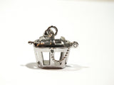 Pirate's Treasure Chest Charm Pearl Cage Silver Pendant Holds 8mm Pearls Pearl Cage Necklace