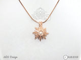 Sun Pick A Pearl Cage Necklace Rose Gold Rapunzel Tangled Sun Charm Holds Pearl Bead Gem Locket