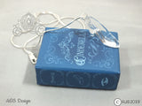 Princess Cinderella Glass Slipper Necklace Mini Glass Slipper Charm Fairy Tale Crystal Pendant
