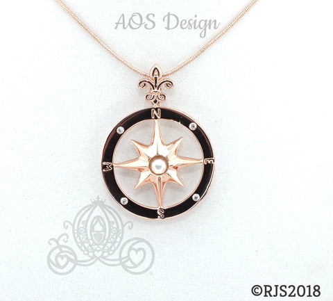 Compass Photo Projection Necklace – Perimade & Co.
