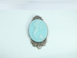 Ariel Victorian Cameo Brooch Pin Jewelry The Little Mermaid Resin Handmade For Halloween Costume
