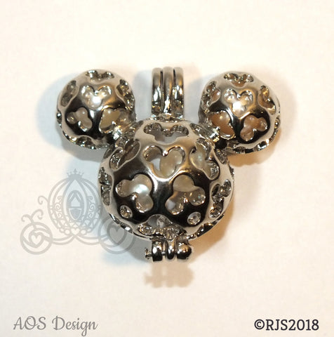  LGSY Mini Mouse Cage Pendants for Pearl Jewelry Making Sterling  Silver, Design Pearl Cage Pendants for Adorable Gift : Arts, Crafts & Sewing