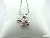 Happy Cute Turtle Pearl Cage Necklace Animal Bead Cage Locket Charm
