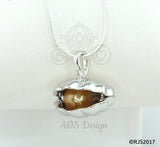 Giant Clam Pearl Cage Necklace Oyster Shell Locket Charm Holds Pearls Beads Gems