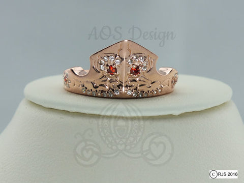 Silver Princess Crown 925 Austrian Crystal Ring – Sugar & Cotton