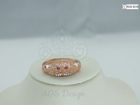 Aurora Sleeping Beauty Ring Rose Gold Tiara Princess Disney Crown