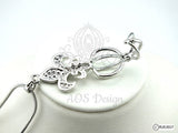 Pick A Pearl Cage Silver Plated Fleur De Lis Charm Locket French Flower Lily