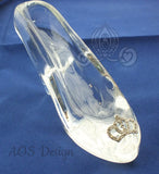 Cinderella Glass Slipper .925 Silver Tiara Buckle with Swarovski Crystals Engagement Wedding Birthday Gift